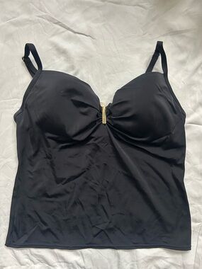Victoria's Secret Black Bombshell Tankini with Gold Accent